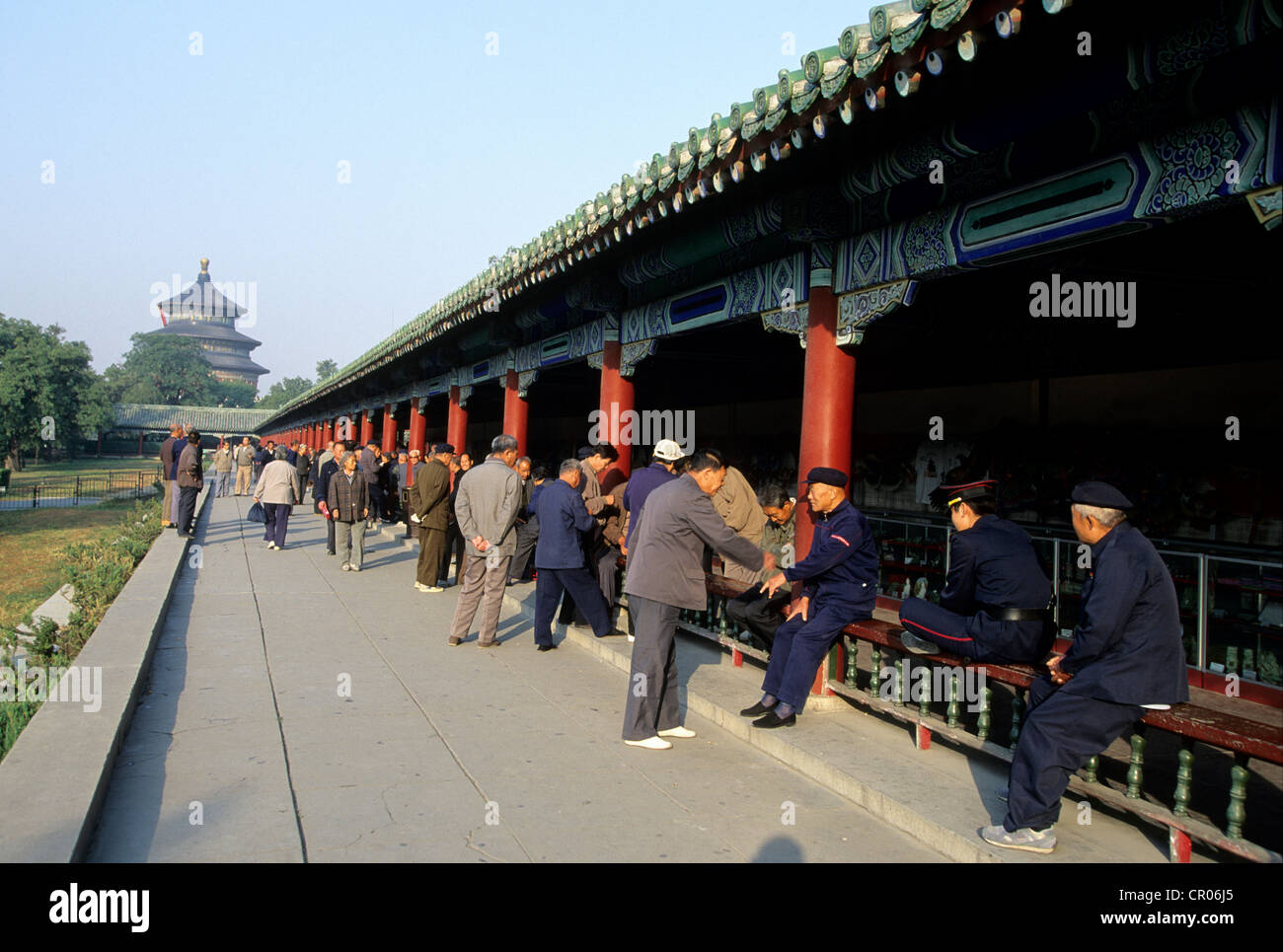 China, Beijing, Tempel des Himmels (Tian Tan) Weltkulturerbe der UNESCO, Tian Tan park Stockfoto