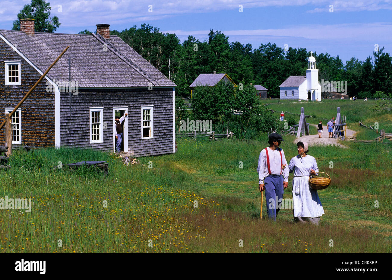 Kanada, New Brunswick, Caraquet Acadian historisches Dorf Stockfoto