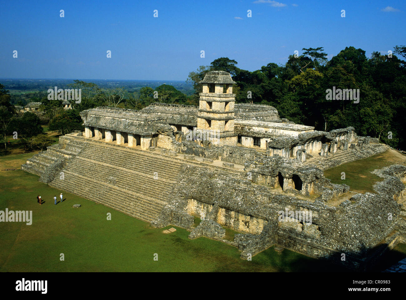 Mexiko, Chiapas Zustand, Maya-Stätte von Palenque, Weltkulturerbe der UNESCO, El Palacio Stockfoto