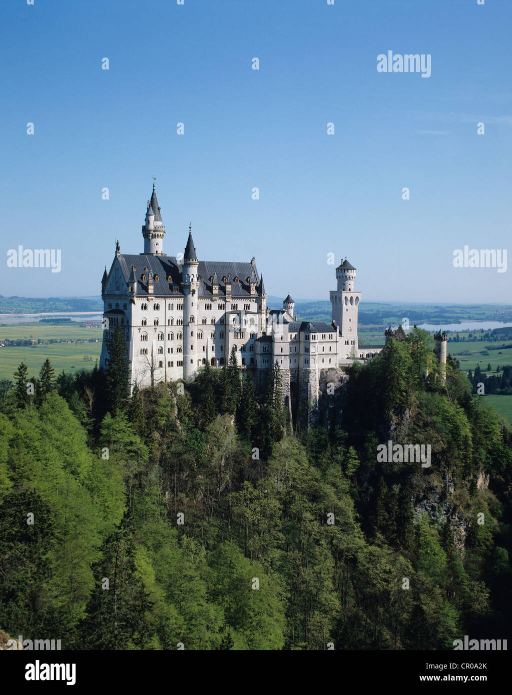 Deutschland. Das Schloss Neuschwanstein. Stockfoto