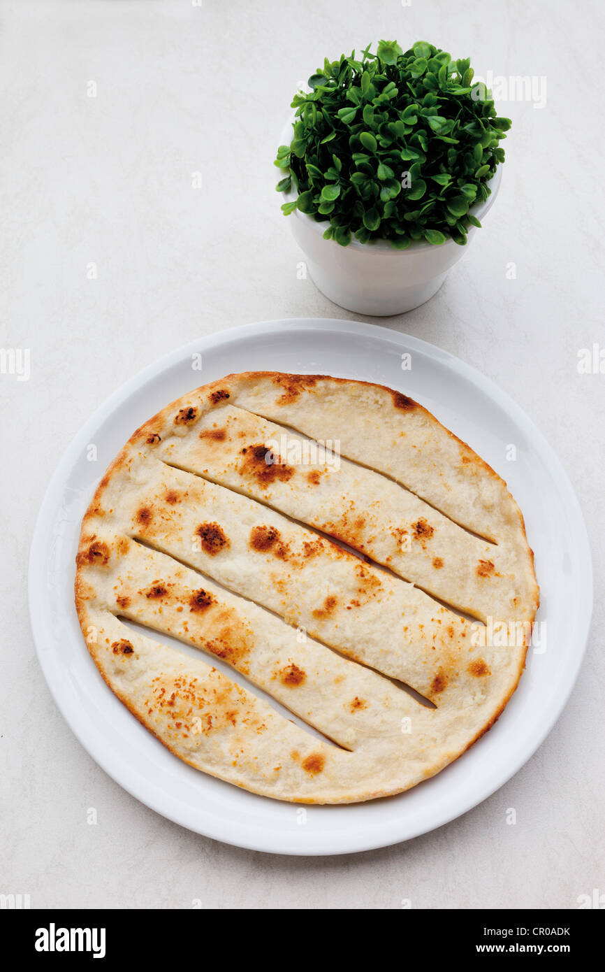Pizza-Brot Stockfoto