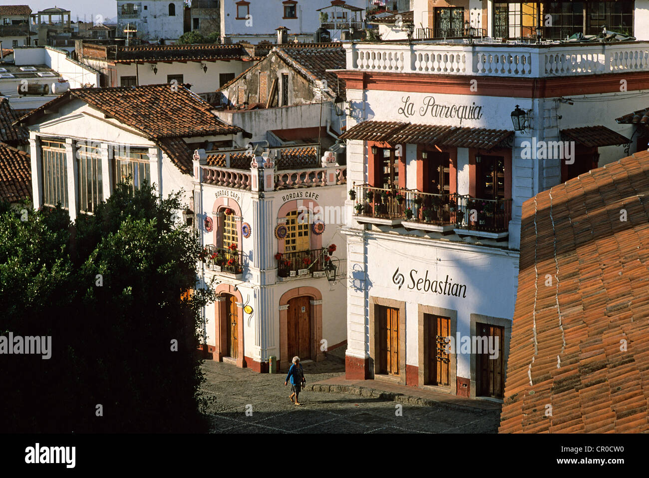 Mexiko, Bundesstaat Guerrero, Taxco, koloniale Architektur der Stadt Stockfoto