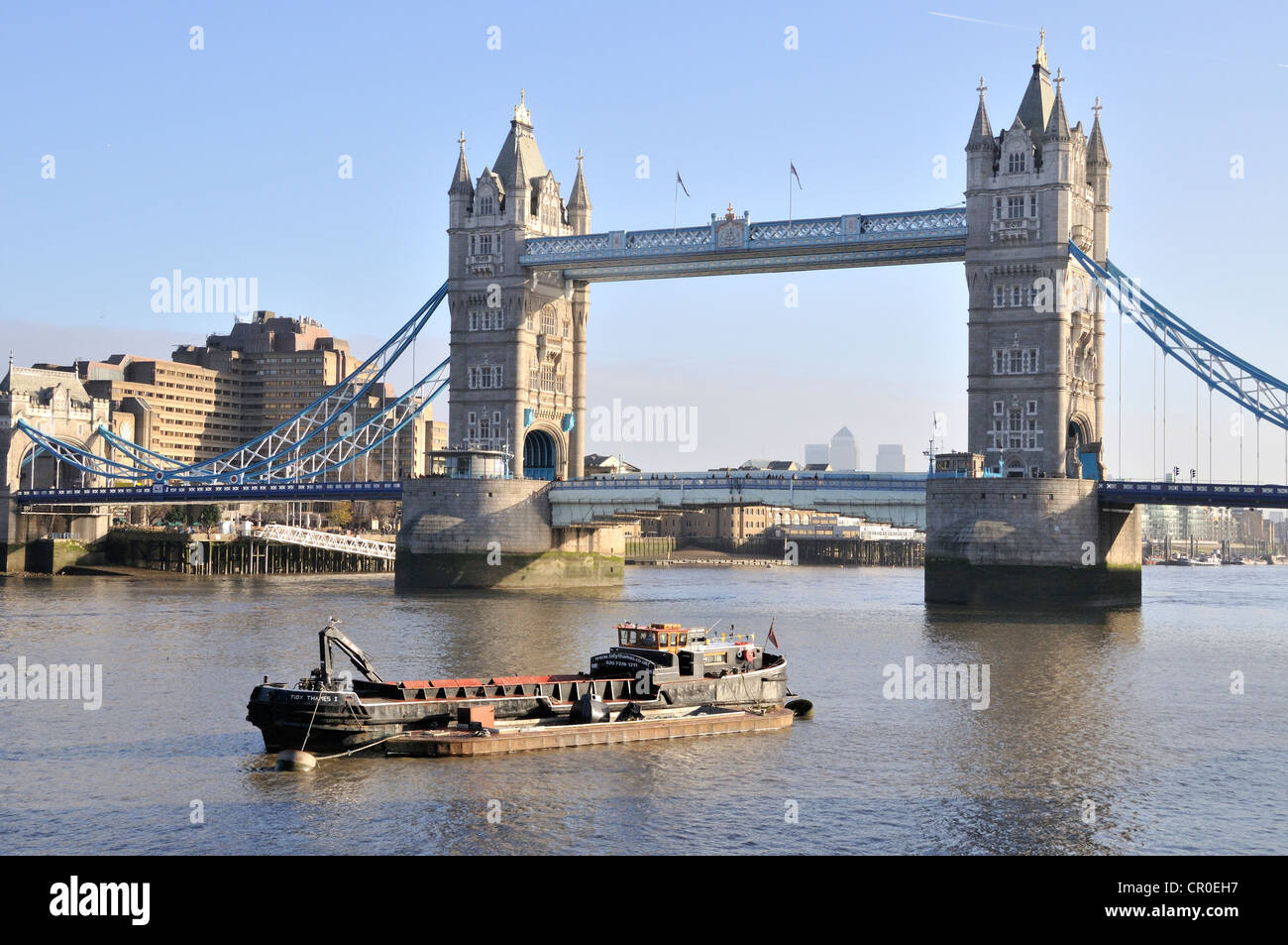 Tower Bridge über den Fluss Themse, London, England, Vereinigtes Königreich, Europa Stockfoto