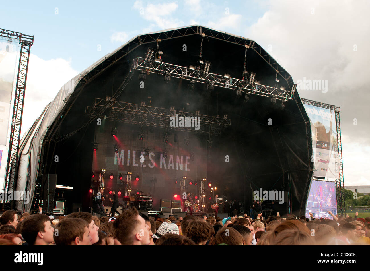 Miles Kane führt auf der Bühne Evolution Festival 2012, Newcastle, 3. Juni 2012 Stockfoto