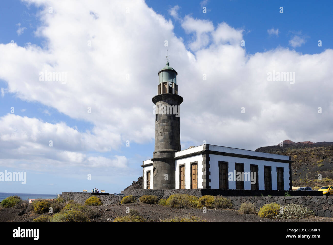 Alter Leuchtturm Faro de Fuencaliente, La Palma, Kanarische Inseln, Spanien, Europa, PublicGround Stockfoto