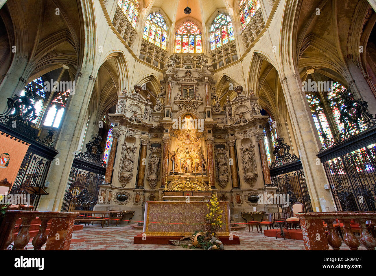 Frankreich, Haute-Garonne, Toulouse, Chor der Kathedrale Saint-Etienne Stockfoto