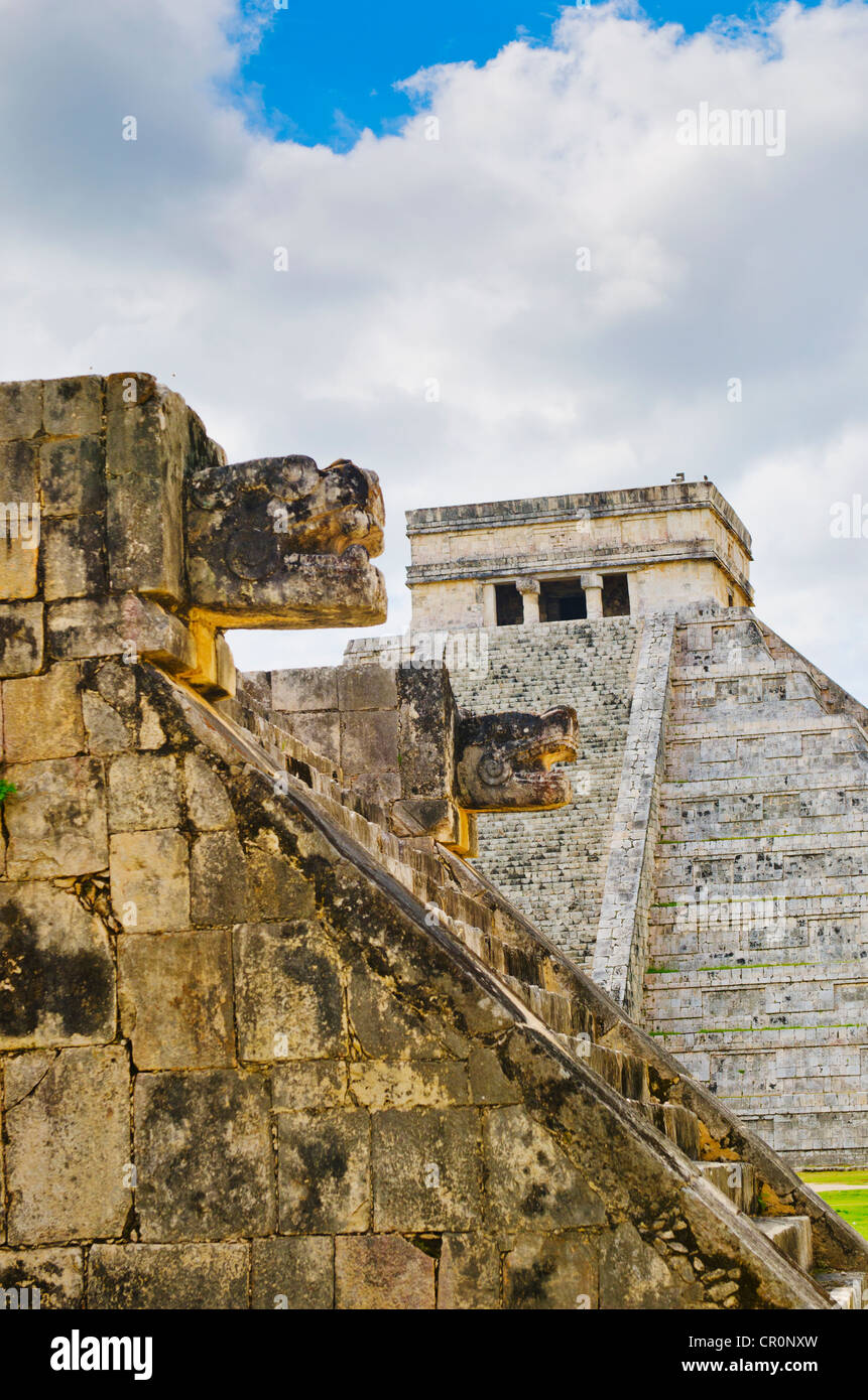 Mexiko, Yucatan, Tulum, Pyramiden Stockfoto