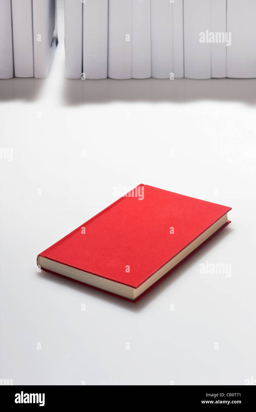 Rotes Buch Stockfoto