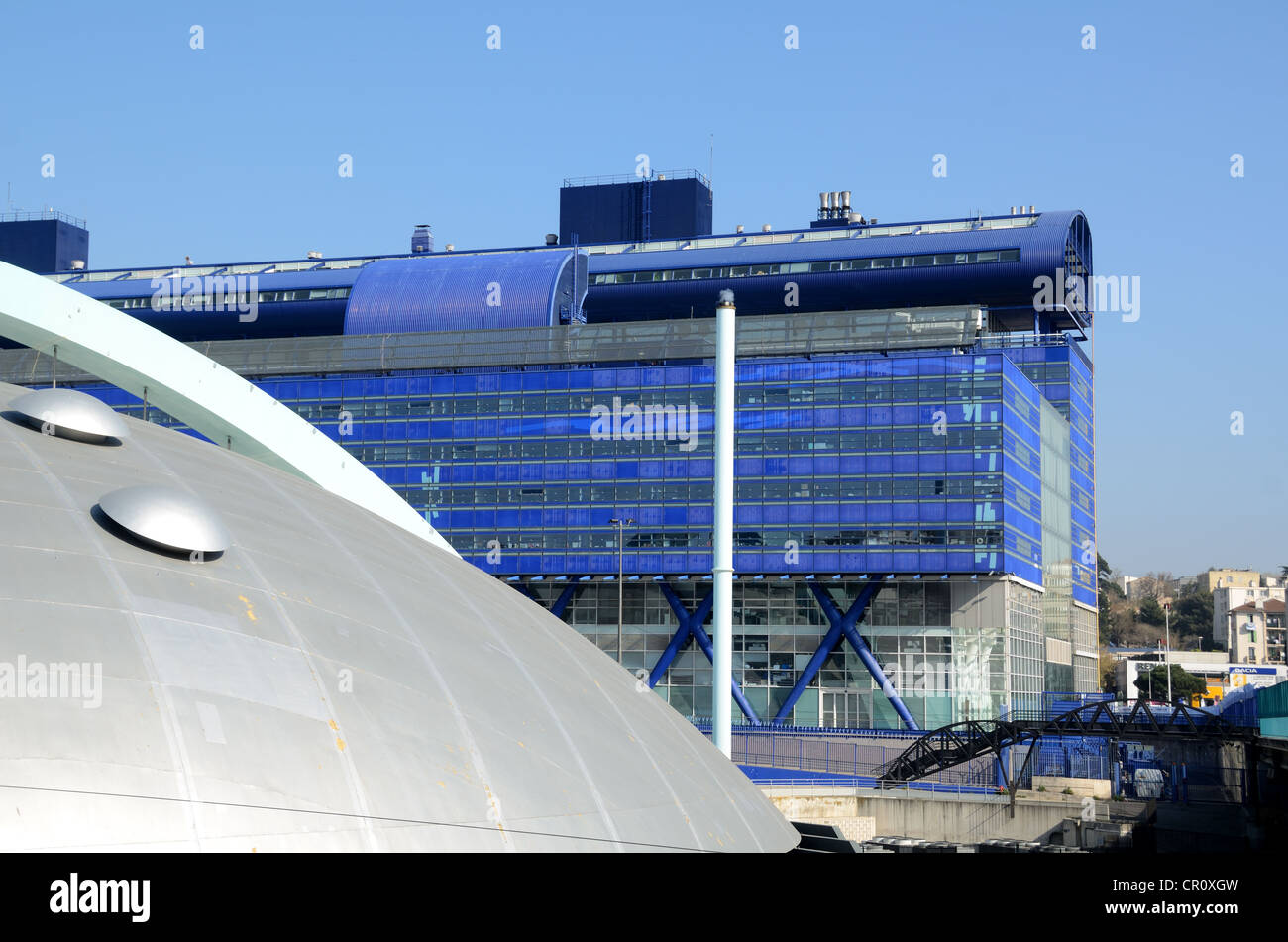 Hôtel du Département oder County Hall-Büros von Will Alsop und The Dome Concert Hall Saint nur Marseille oder Marseille France Stockfoto