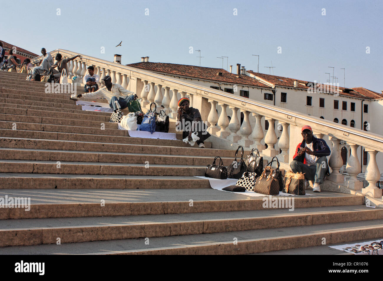 Nordafrikanische Kaufleute in Venedig, Italien Stockfoto