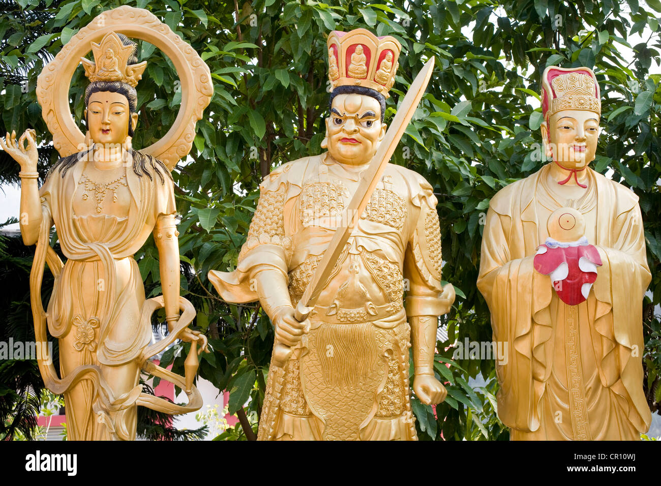 China, Hong Kong, Sha Tin Bezirk, Sha Tin New Town, Zehntausend Buddhas buddhistisches Kloster datiert 1957 Stockfoto