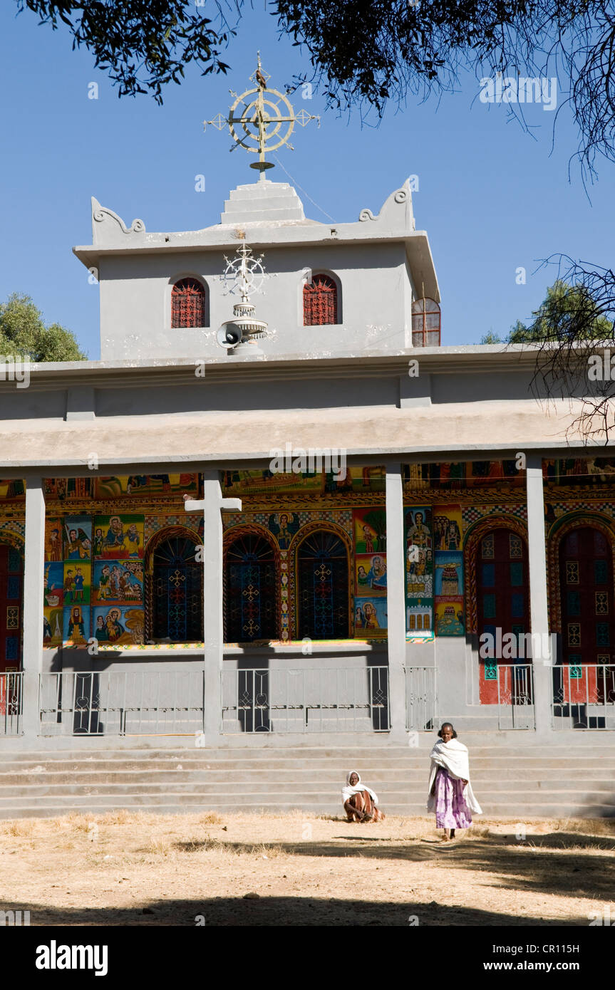 Äthiopien, Tigray Region, Stadt von Axum, Kirche von Enda I Yesus Stockfoto