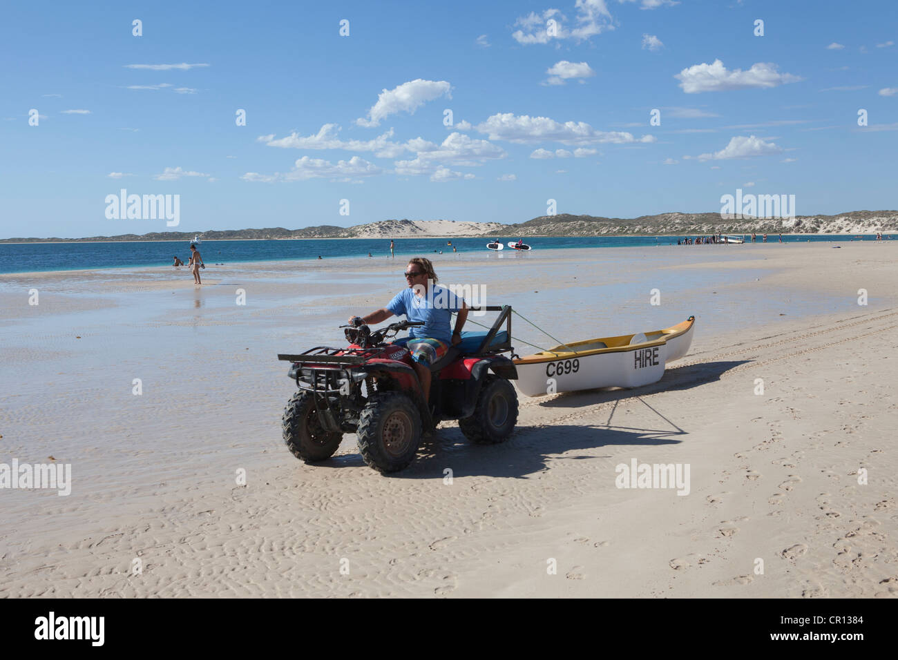 Strand von Coral Bay in Westaustralien Stockfoto