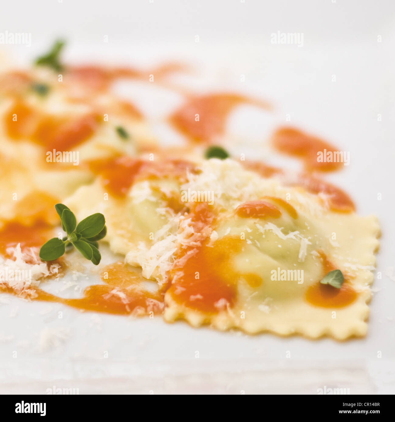 Nahaufnahme von Teller sardische pasta Stockfoto