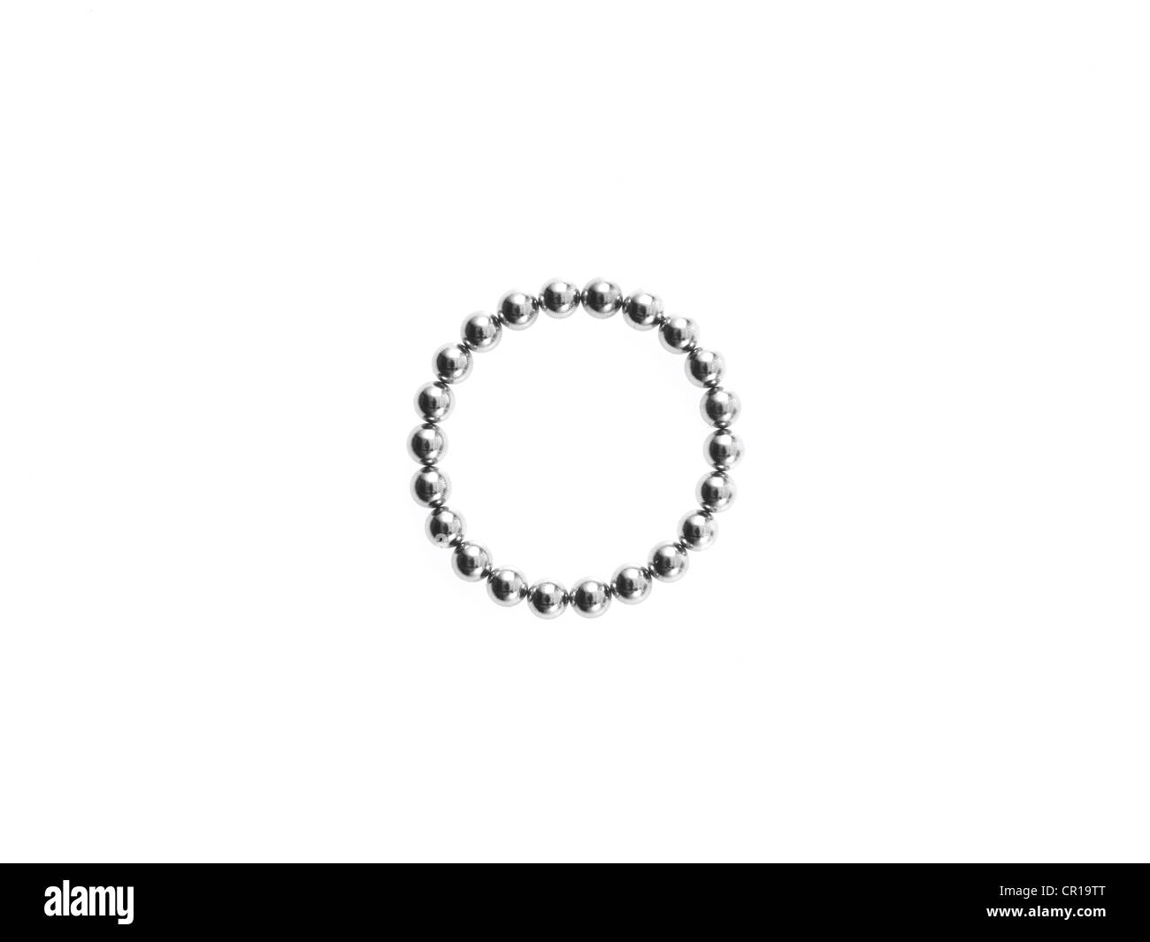 Studioaufnahme Pachinko Bälle im Kreis angeordnet Stockfoto