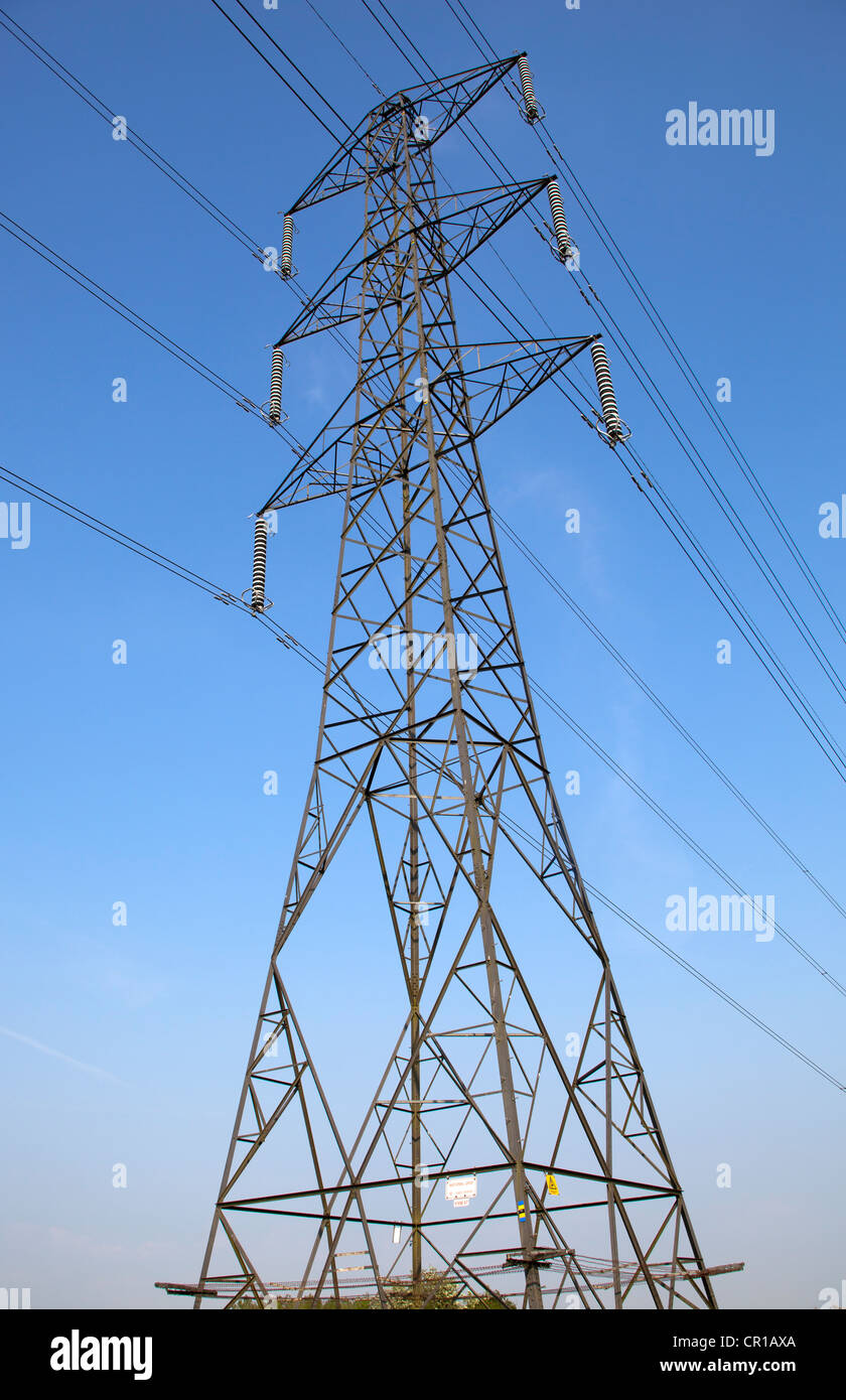 National Grid Strommasten Stockfoto