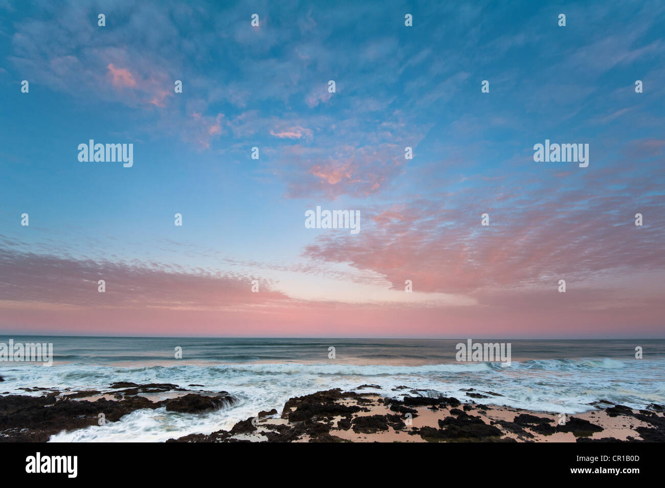 USA, Oregon, Lincoln County, Ansicht von Cape Perpetua bei Sonnenaufgang Stockfoto