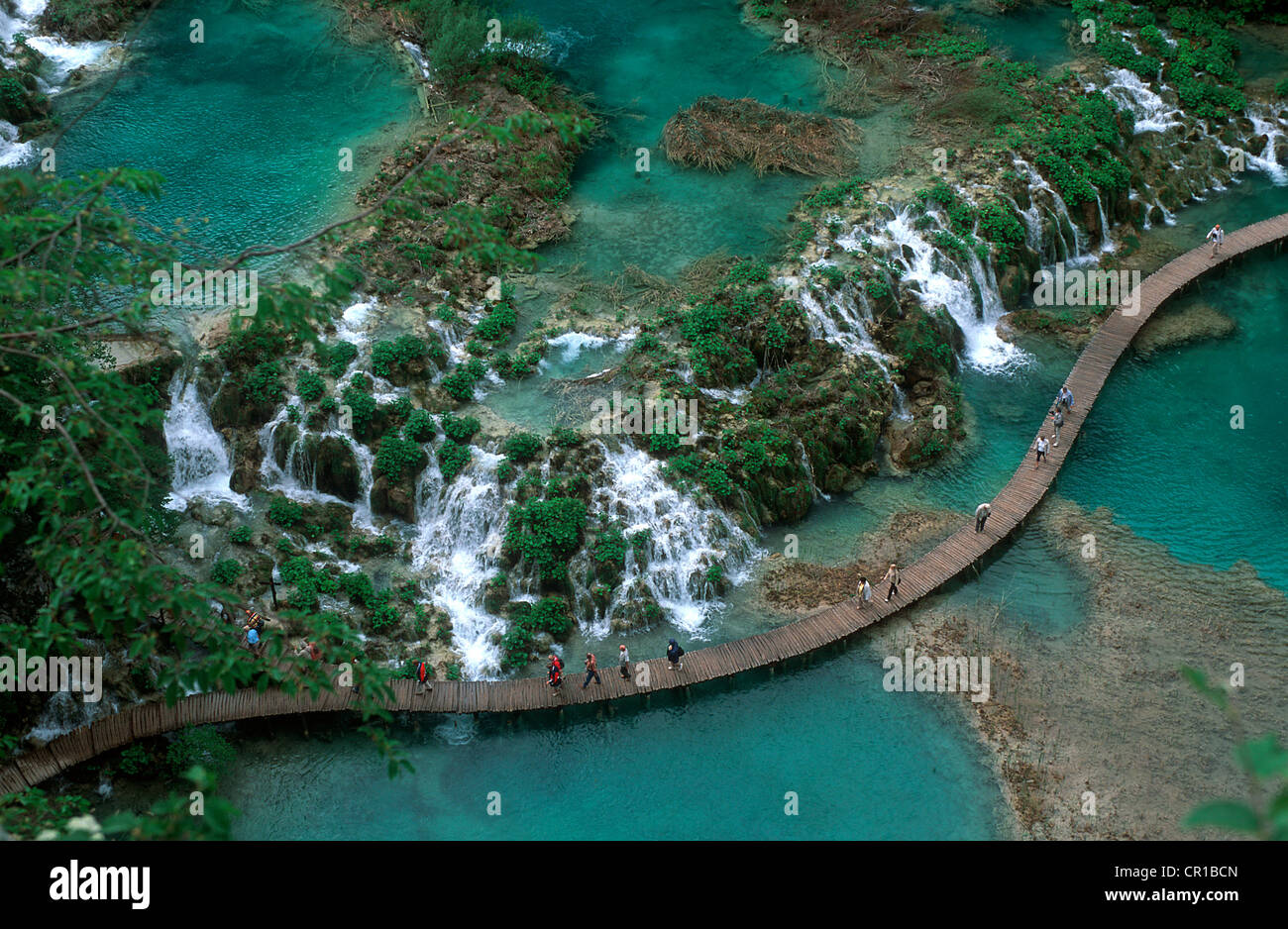 Kroatien, Plitvicer Seen Nationalpark UNESCO Welterbe, die unteren Seen Stockfoto