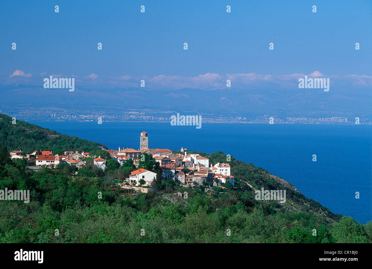 Kroatien, Istrien, Adria-Küste, Brsec Stockfoto