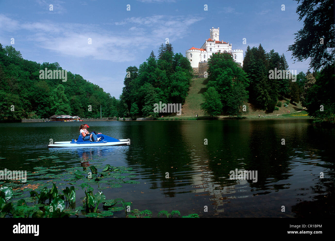 Kroatien, Norden Kroatiens, in der Nähe der slowenischen Grenze, Trakoscan Burg aus dem 13. Jahrhundert Stockfoto