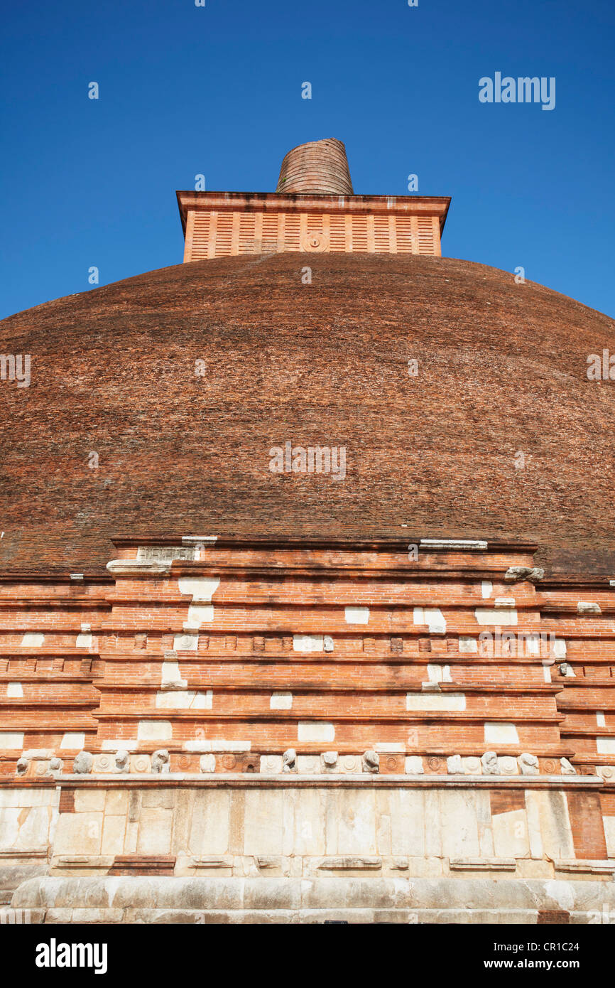 Jetavanarama Dagoba, Anuradhapura, (UNESCO Weltkulturerbe), North Central Province, Sri Lanka Stockfoto