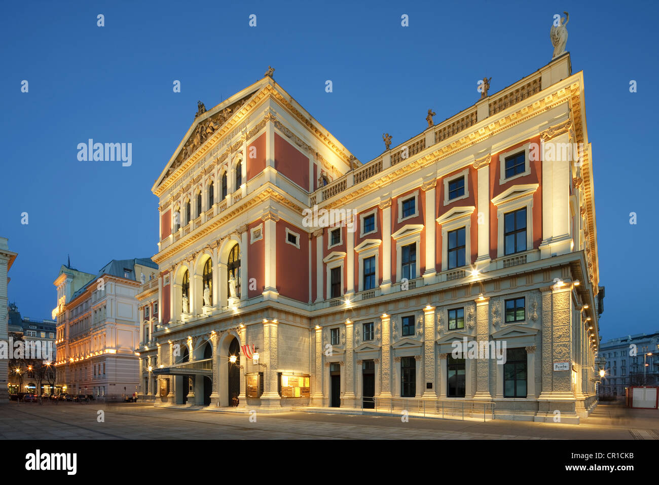 Vorderseite Ansicht, Musikverein concert Hall, Wien, Österreich, Europa Stockfoto