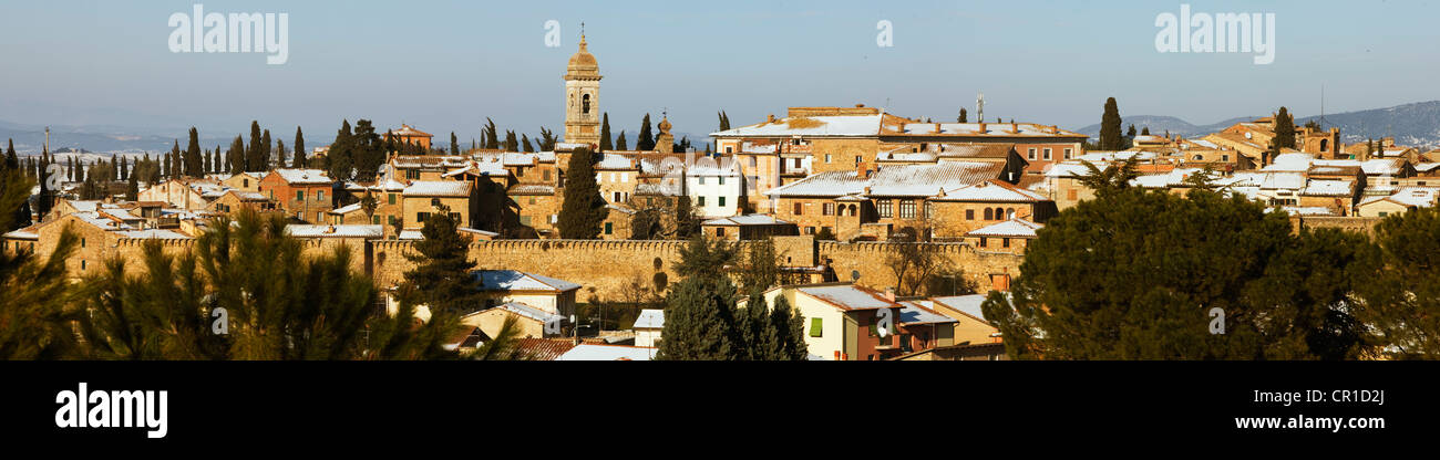 San Quirico im Winter, Val d ' Orcia, Toskana, Italien, Europa Stockfoto