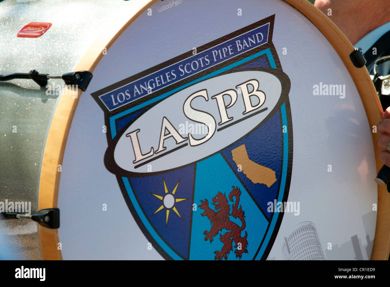 Los Angeles Scottish Pipe Band im Orange county versoffen Festival und Hochlandspiele California Stockfoto