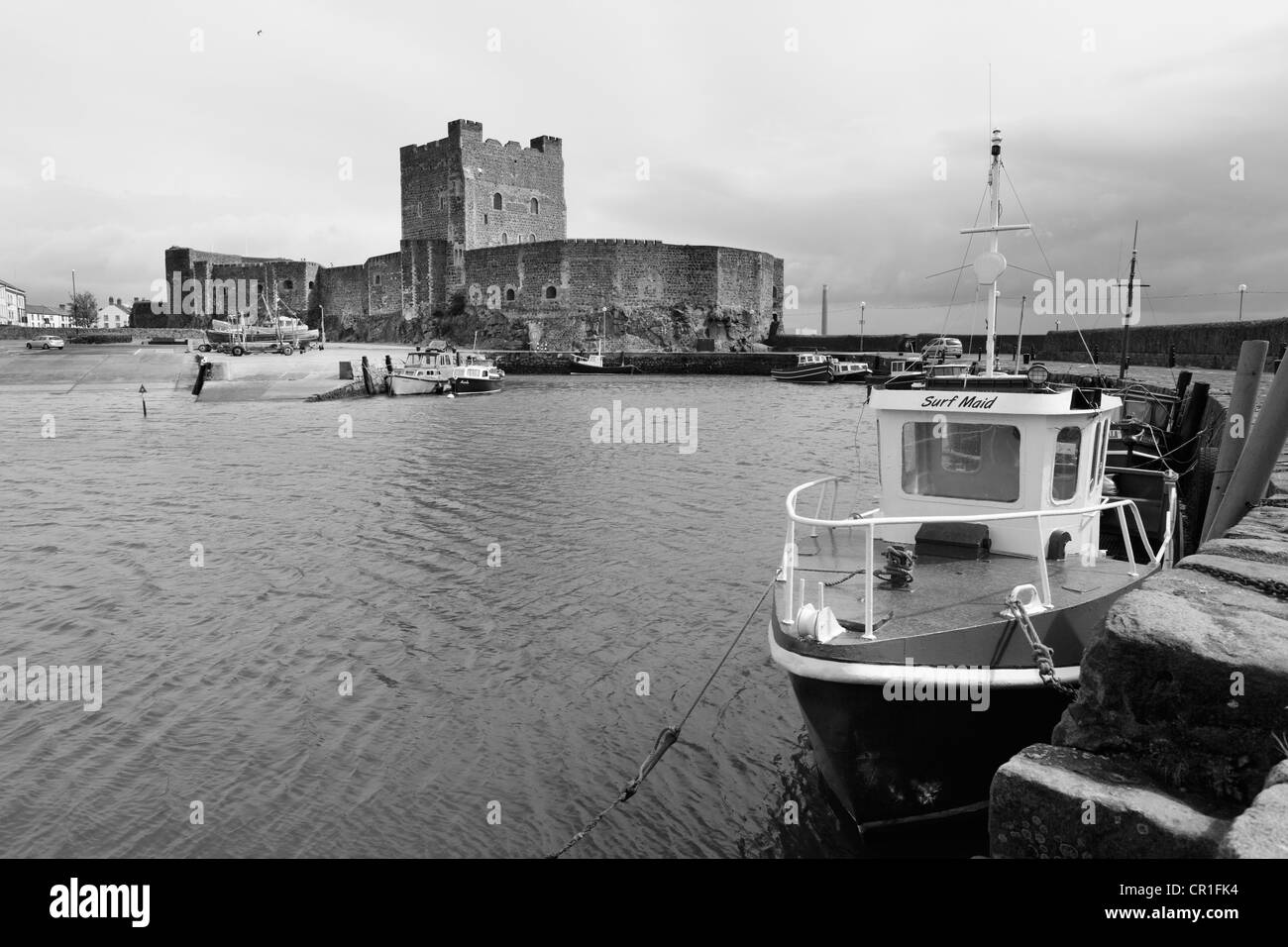 Carrickfergus Castle, einer normannischen Burg, County Antrim, Nordirland, Vereinigtes Königreich, Europa, PublicGround Stockfoto