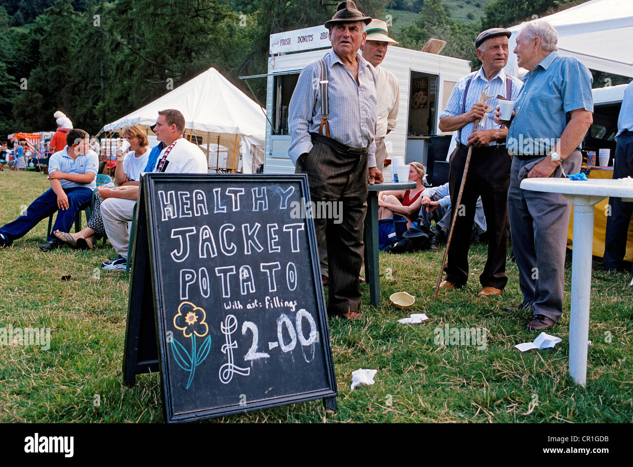 Vereinigtes Königreich, Wales, schwarzen Berge, Viehmarkt in Llanthony Stockfoto