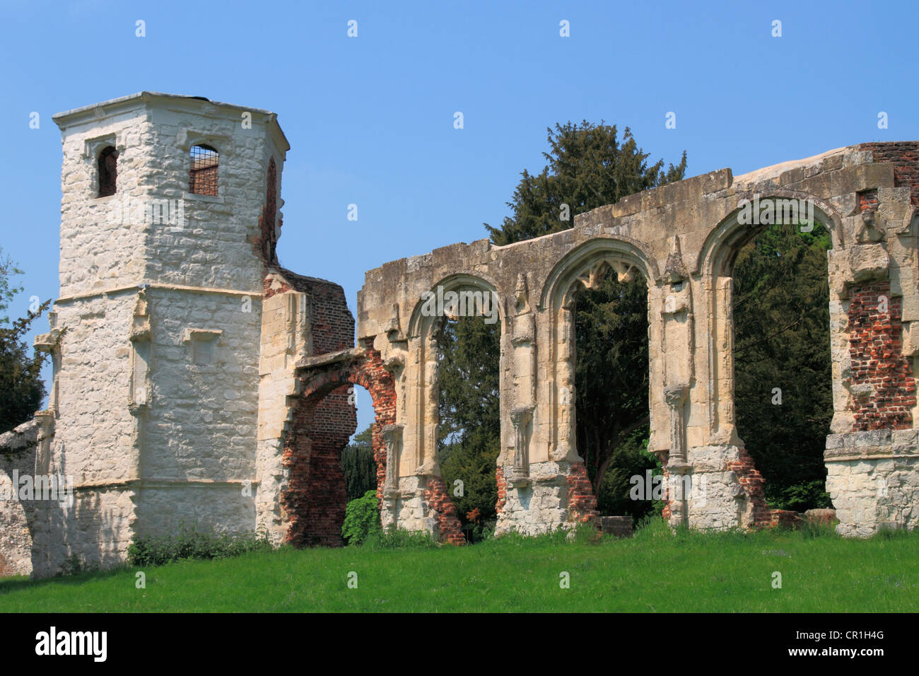 England Hampshire Basingstoke Heilige Geist Ruinen Stockfoto