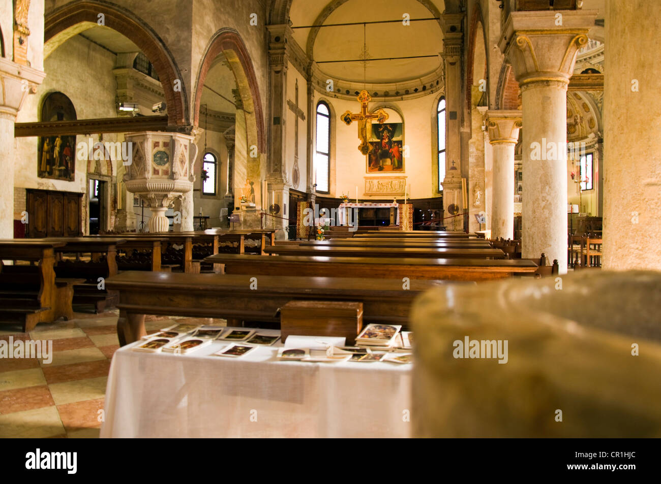Kirche Chiesa di San Giacomo Dall' Orio Stockfoto