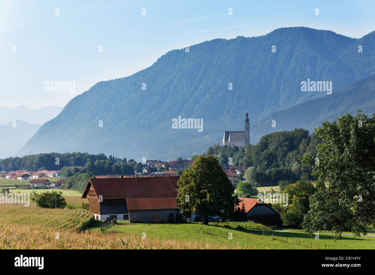 Anger, Landkreis Berchtesgadener Land, Rupertiwinkel, Upper Bavaria, Bayern, Deutschland, Europa Stockfoto
