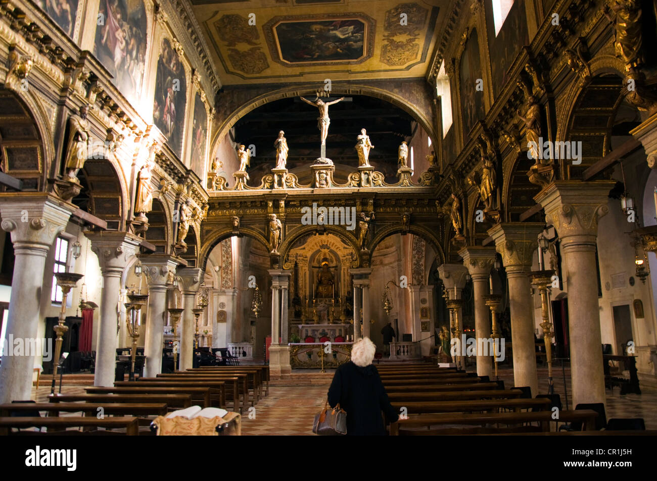 Chiesa di San Nicolo dei Mendicoli Stockfoto