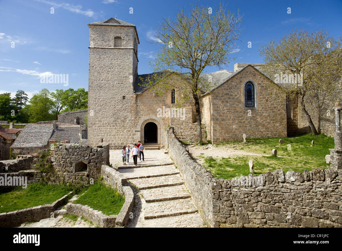 Frankreich, Aveyron, die Causses und Cevennen, mediterrane Agro pastorale Kulturlandschaft, UNESCO-Welterbe, Causses Stockfoto
