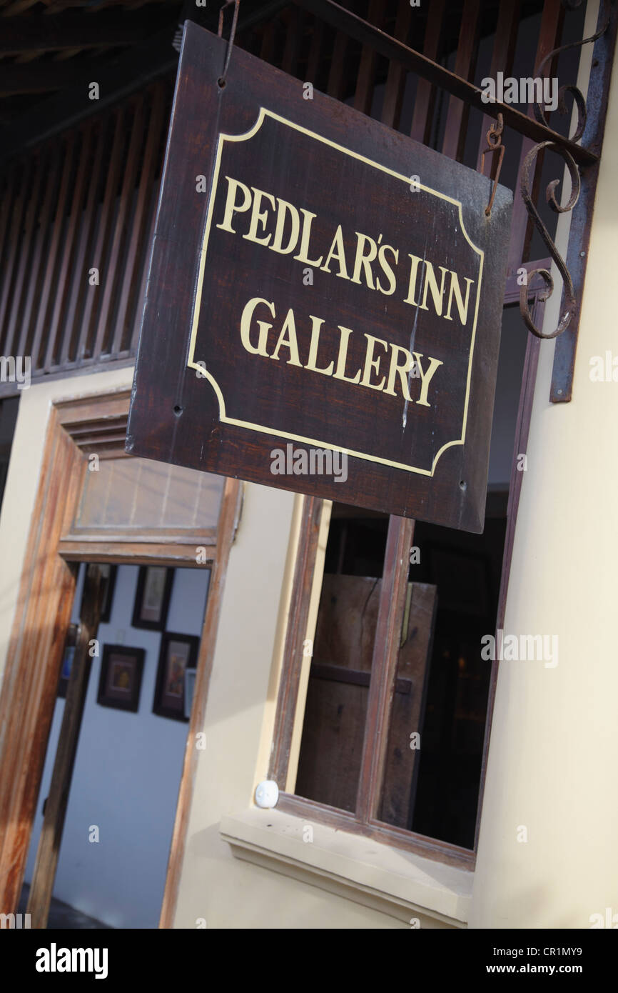 Hausierer der Inn-Galerie, Galle, südlichen Provinz, Sri Lanka Stockfoto