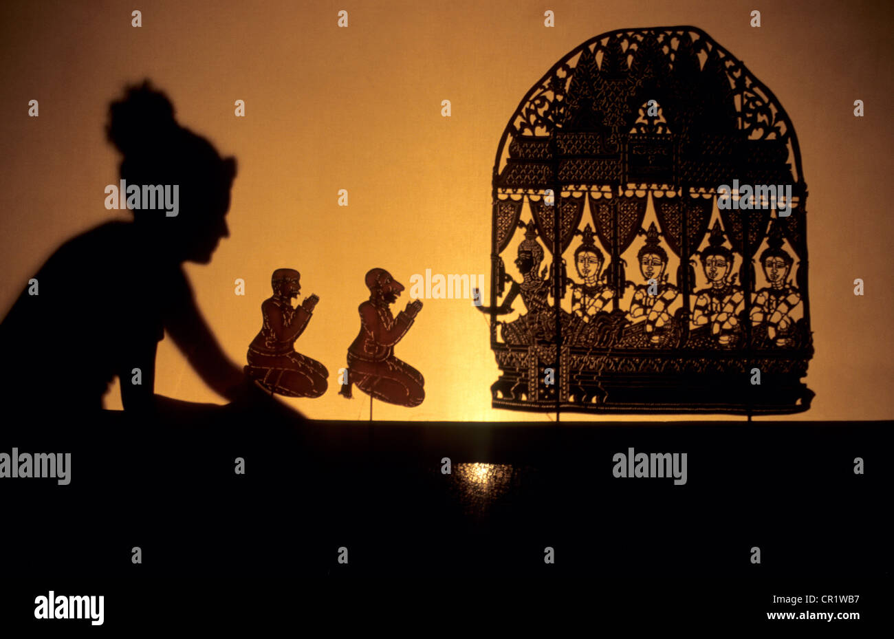 Kambodscha, Phnom Penh, Schatten-Theater-show Stockfoto