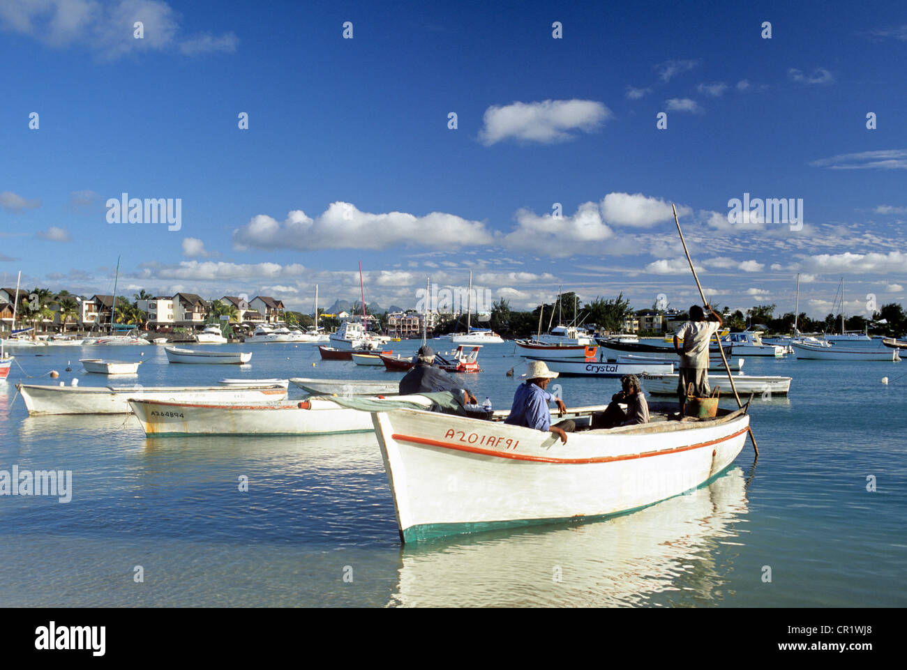 Mauritius, Bezirk Riviere du Rempart, GrandBaie, Boote in der Bucht