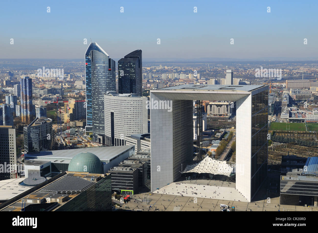 Frankreich, Hauts-de-Seine, La Défense, die Grande Arche (großer Bogen) von Architekt Otto von Spreckelsen Stockfoto