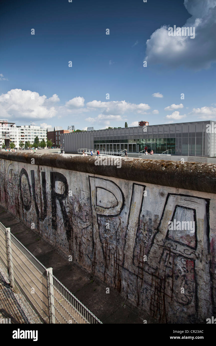 Graffiti auf der Berliner Mauer Stockfoto