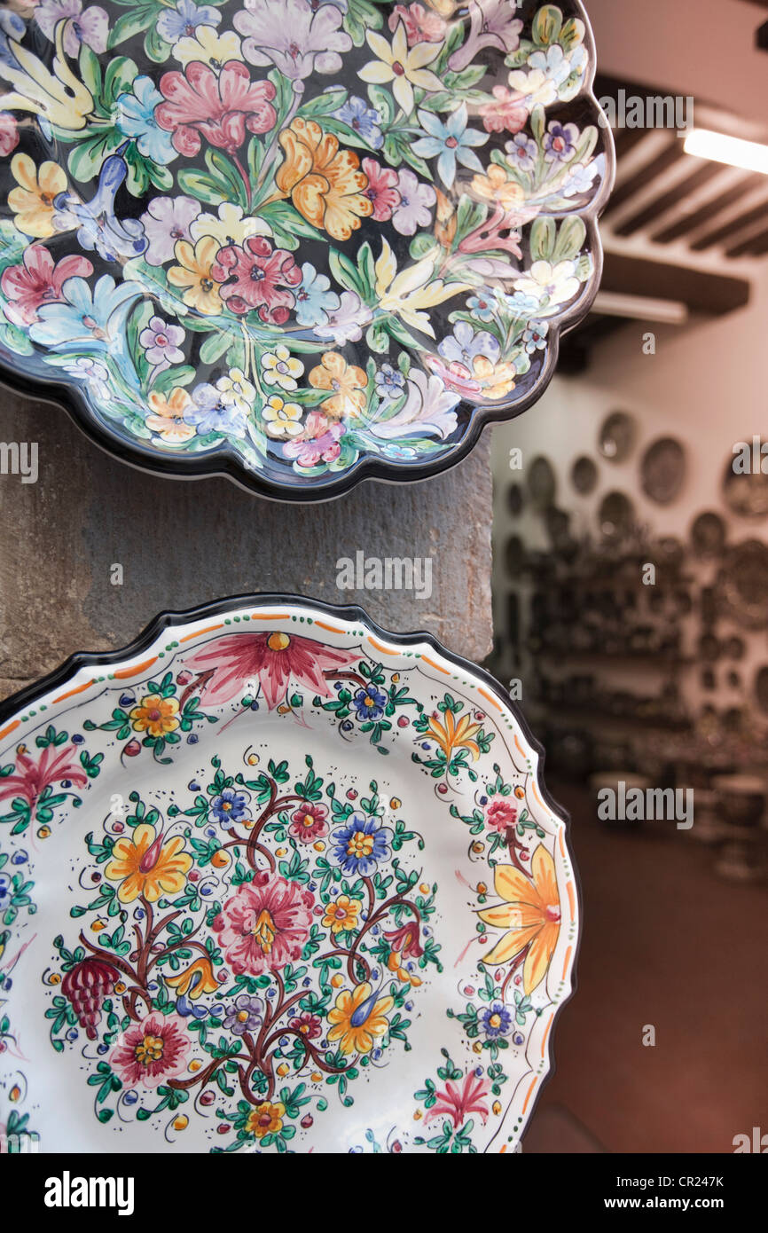 Nahaufnahme von dekorativen Keramik Stockfoto
