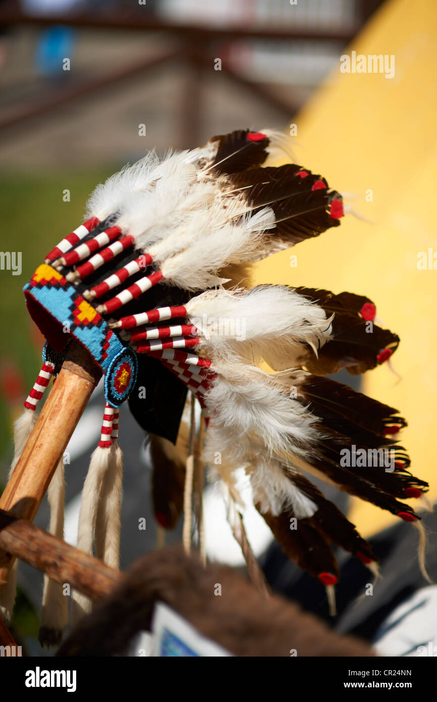 Aborigines erste Nationen Kopfschmuck Stockfoto