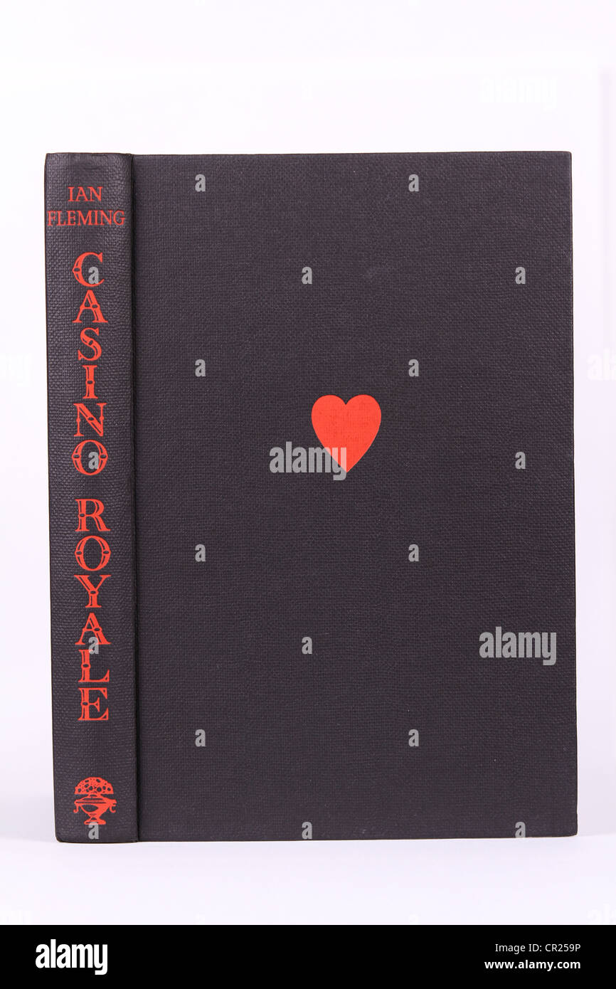 Casino Royale Book Cover Ian Fleming James Bond 1. Auflage Stockfoto
