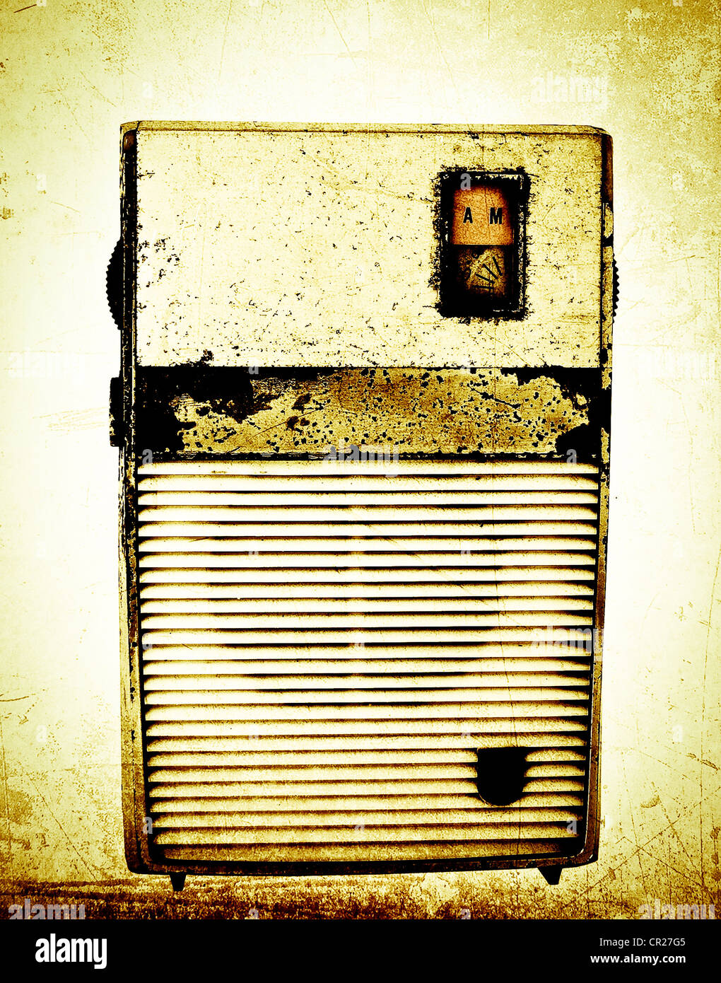 alte radio (Retro-inspirierten Farbe) Stockfoto