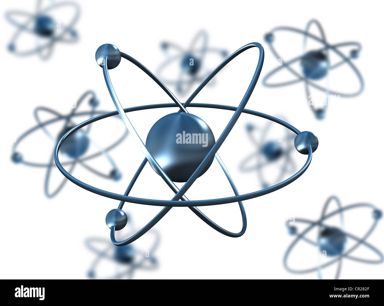 Atome Wissenschaft Hintergrund Stockfoto