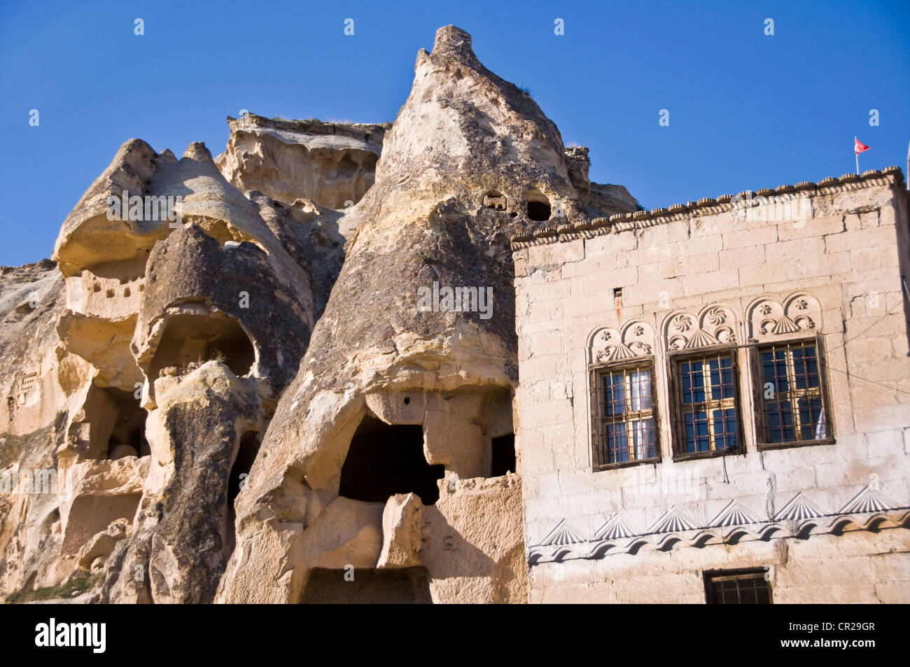 Ein Haus in der Nähe von entfernt Höhlen - Ürgüp, Cappadocia - Türkei Stockfoto