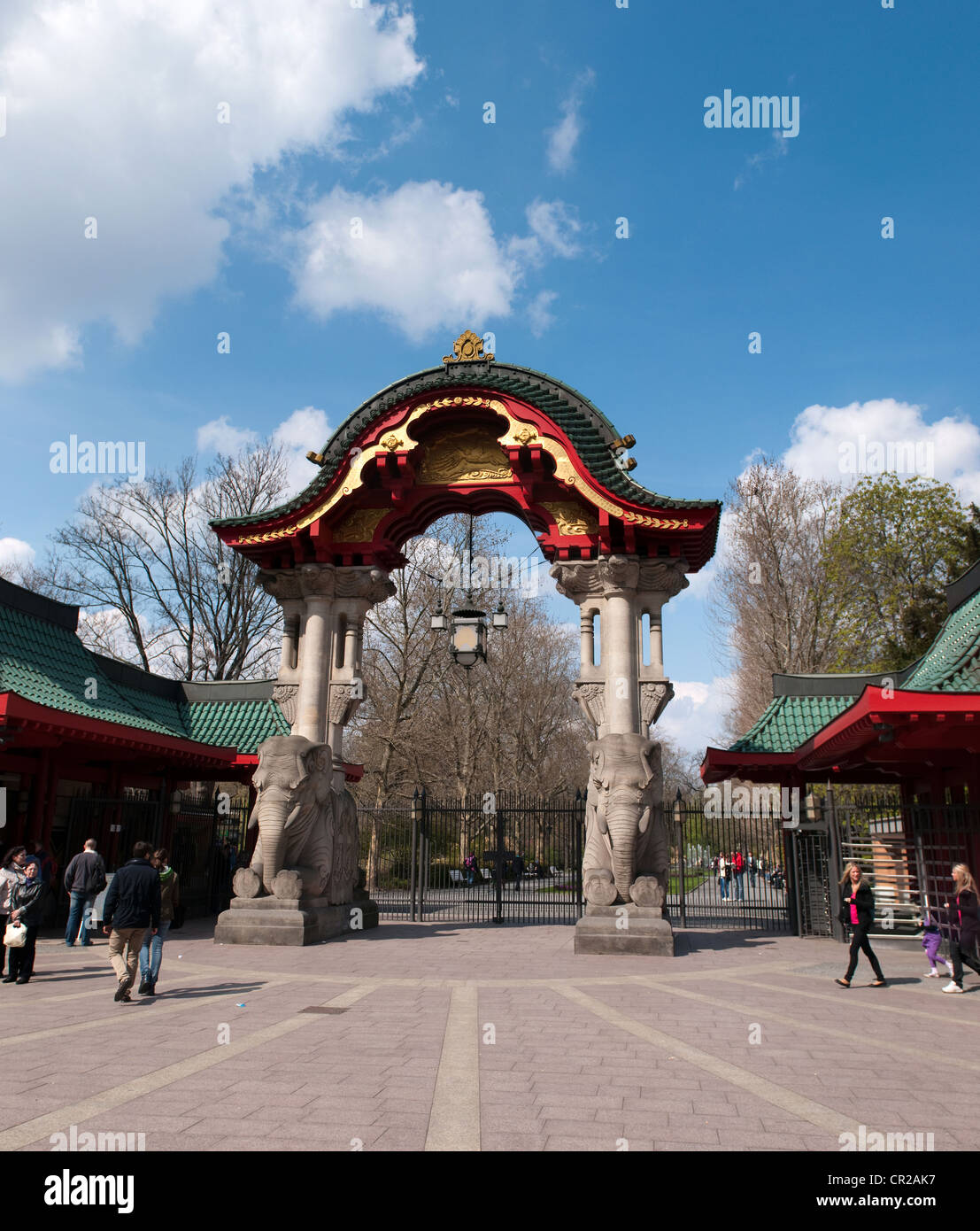 Eingang zum Zoologischer Garten in Berlin, Deutschland Stockfotografie