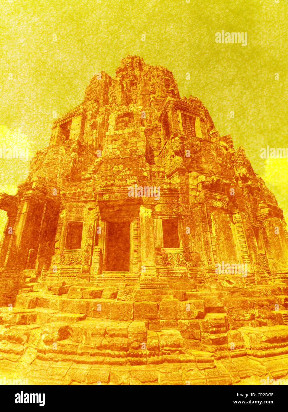 Bayon Tempel Angkor Stockfoto
