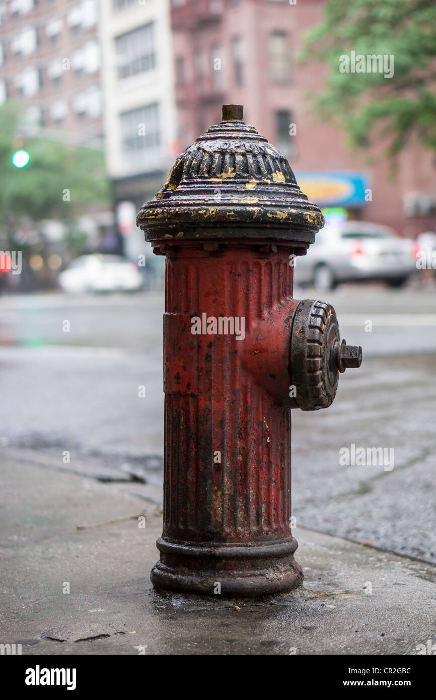 New York City Hydrant an Dritte avenue Stockfoto