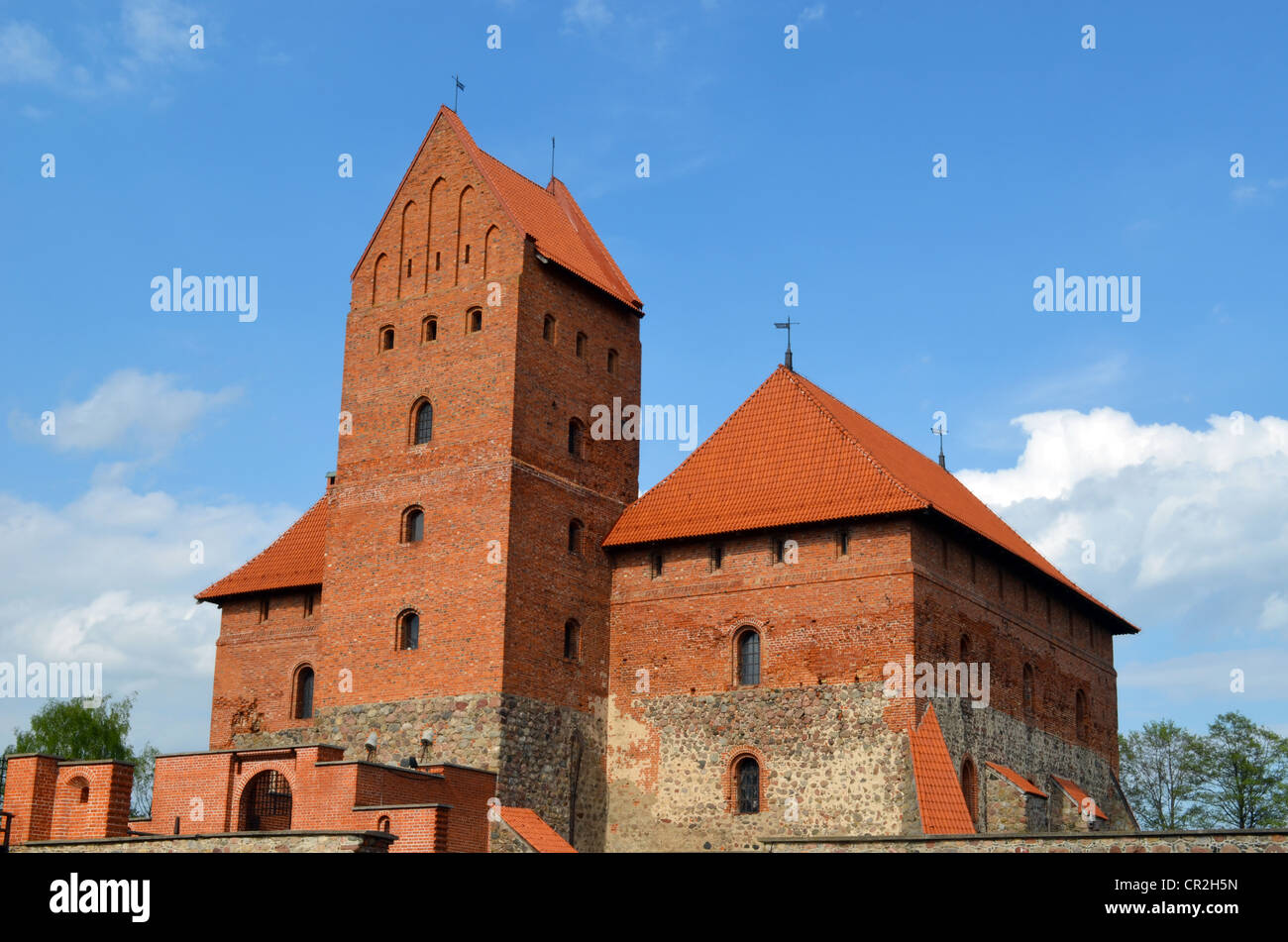 Trakai Burg XIV, XV Jahrhundert Architektur. Am meisten besuchten touristischen Ort in Litauen. Stockfoto